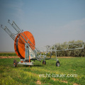 Irrigador móvil agrícola / Equipo de riego agrícola Riego de carrete de manguera Aquajet para tierras de cultivo de tamaño medio